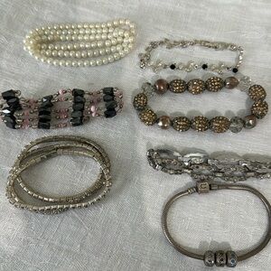 Seven bracelets, stretch, magnetic and closure styles.